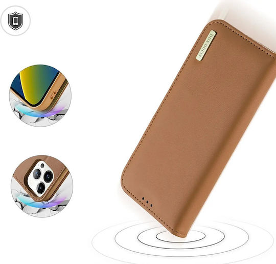 Dux Ducis Hivo Brieftasche Leder Braun (iPhone 14 Pro)