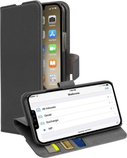 SBS Wallet Piele artificială Negru (iPhone 13 Pro Max)