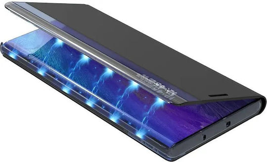 Hurtel Sleep Book Δερματίνης Μαύρο (Redmi Note 11 Pro+ 5G)