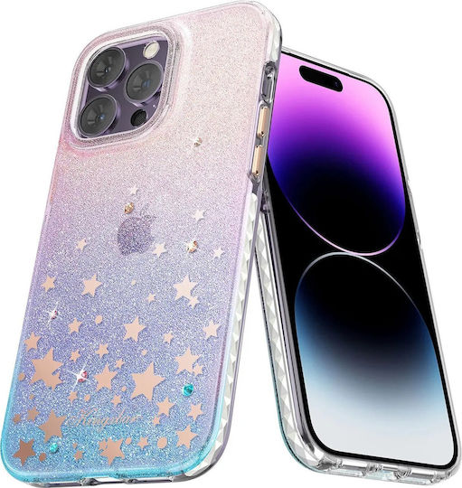 Kingxbar Heart Star Задна корица Силикон 0.3мм Многоцветен (iPhone 14 Plus)
