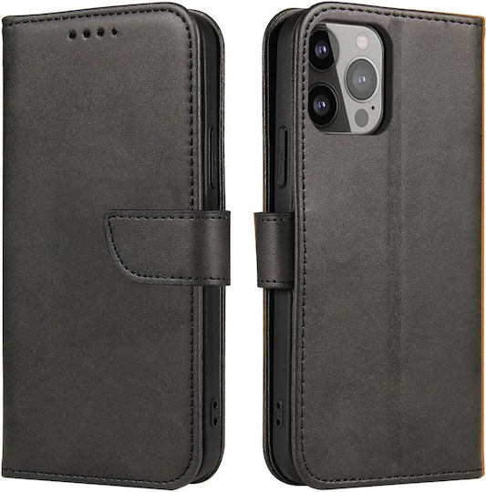 Hurtel Magnet Wallet Σιλικόνης / Δερμάτινο Black (Redmi A1+ / A2+)