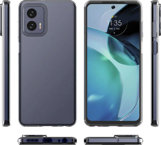 Hurtel Back Cover Σιλικόνης 0.5mm Διάφανο (Moto G73)