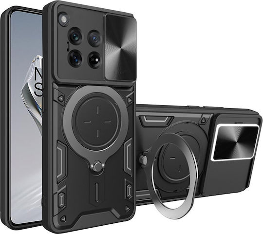 Techsuit Umschlag Rückseite Silikon Schwarz (OnePlus 12)