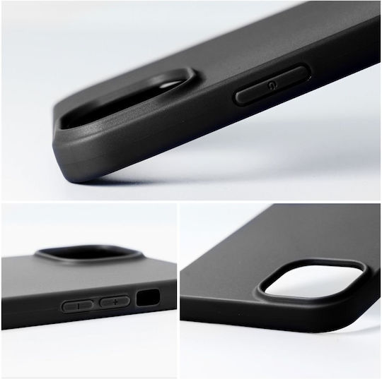 Matt Back Cover Σιλικόνης 1.2mm Μαύρο (Redmi 9C)