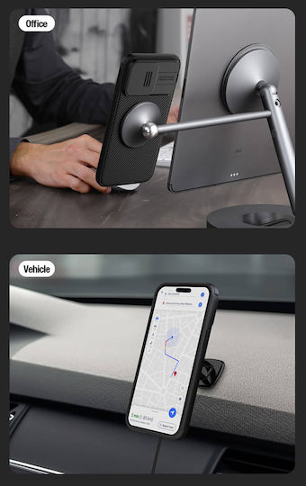 Nillkin Camshield Pro Magnetic Umschlag Rückseite Kunststoff Magnetisch Schwarz (iPhone 15 Pro)