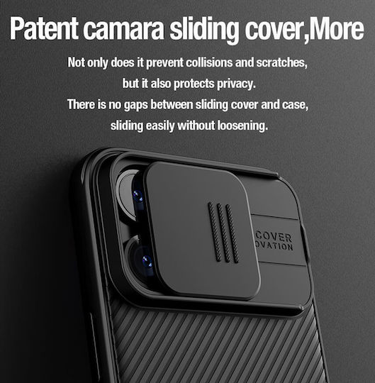 Nillkin Camshield Pro Magnetic Umschlag Rückseite Kunststoff Magnetisch Schwarz (iPhone 15 Pro)