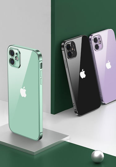 Bodycell HD Clear Back Cover Plastic Green (iPhone 12 mini)