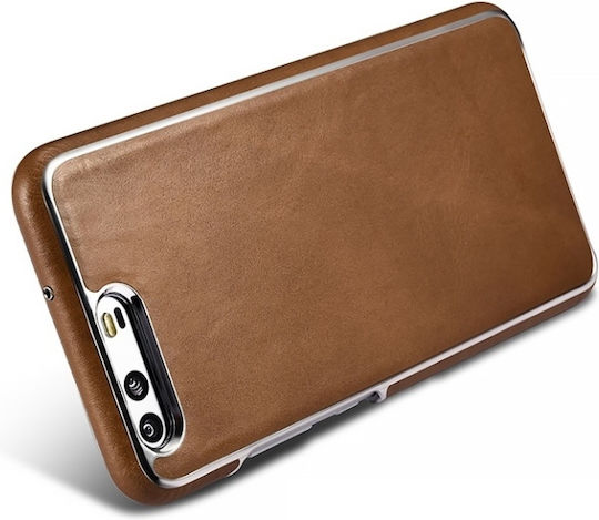Xoomz Real Leather Back Cover Δερμάτινο Μαύρο (Huawei P10)