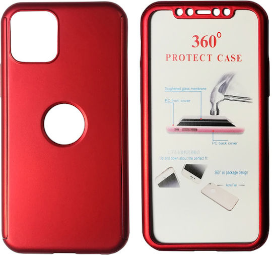 Powertech 360 Vollschutz Silikon Rot (iPhone 11 Pro Max)
