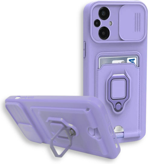 Bodycell Multifunction Back Cover Metalic cu Curea Violet (Poco M5)