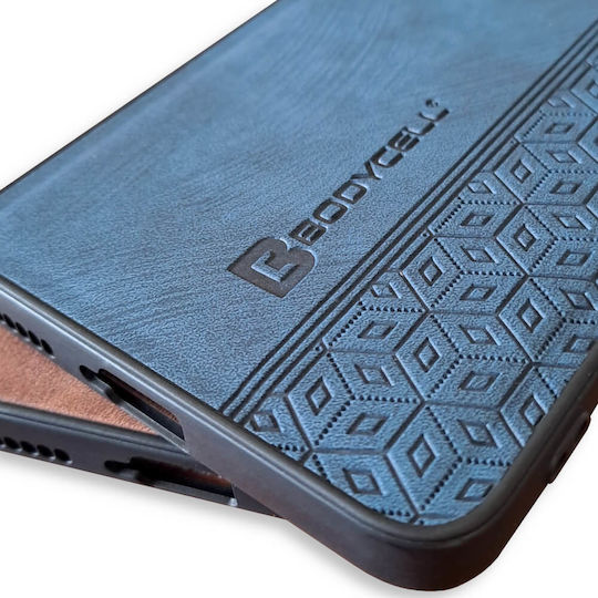Bodycell Pattern Back Cover Piele Albastru (Galaxy S20 FE)