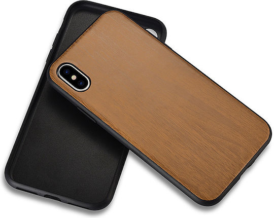 Xoomz Xoomz Back Back Cover Σιλικόνης Καφέ (iPhone X / Xs)