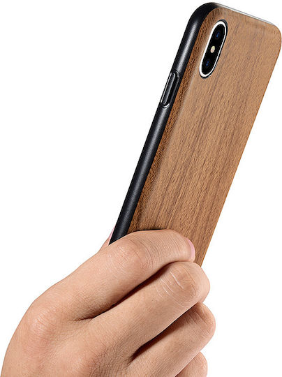 Xoomz Xoomz Back Back Cover Σιλικόνης Καφέ (iPhone X / Xs)
