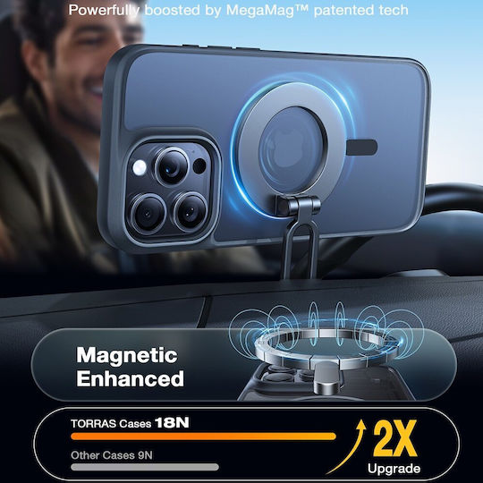 Torras Guardian-mag Rückseite Schwarz Für iPhone 16 Pro Max