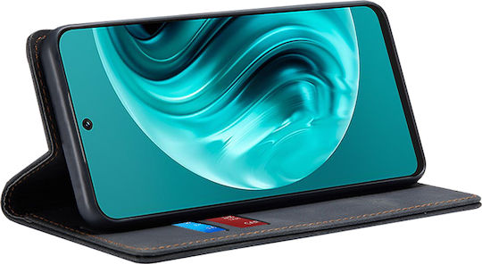 Techsuit Книга Силикон Черен (Huawei Nova 12i)