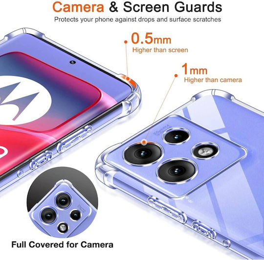 Techsuit Shockproof Clear Umschlag Rückseite Silikon Transparent (Motorola Edge 50 - Techsuit)