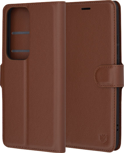 Techsuit Book Δερμάτινο Καφέ (Oppo Reno12 Pro)