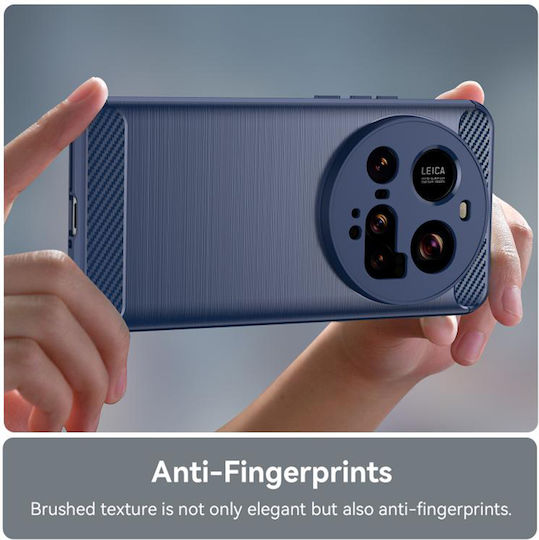 Techsuit Carbon Back Cover Silicone Blue (Xiaomi 15 Ultra)