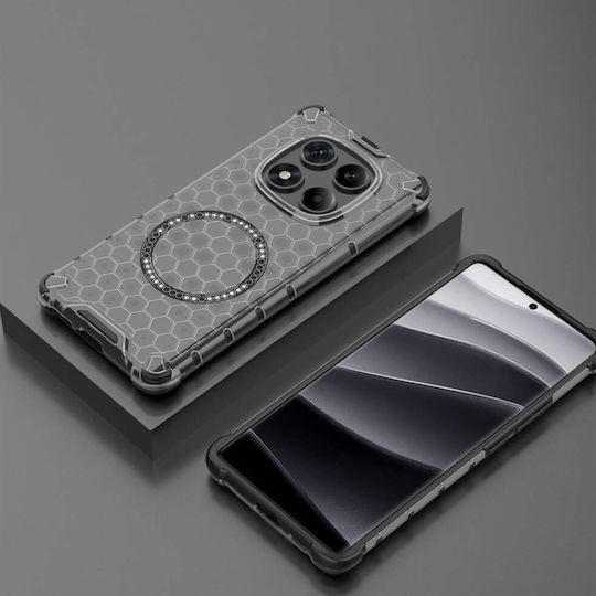 Techsuit Honeycomb Stoßstange Kunststoff / Silikon Schwarz (Redmi Note 14 Pro+)