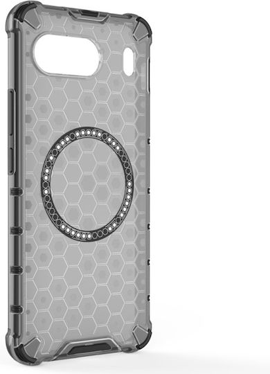 Techsuit Honeycomb Back Cover Silicone Black (OnePlus Nord 4)
