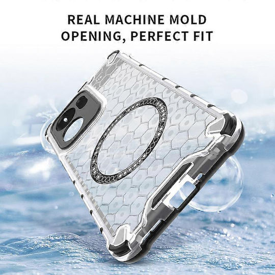 Techsuit Honeycomb Bumper Silicone White (Oppo Reno13 F / FS)