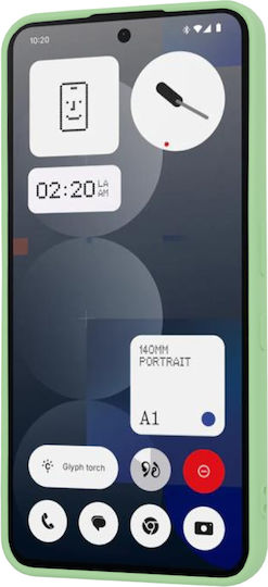Techsuit Umschlag Rückseite Silikon Grün (Nothing Phone (3a) Pro)