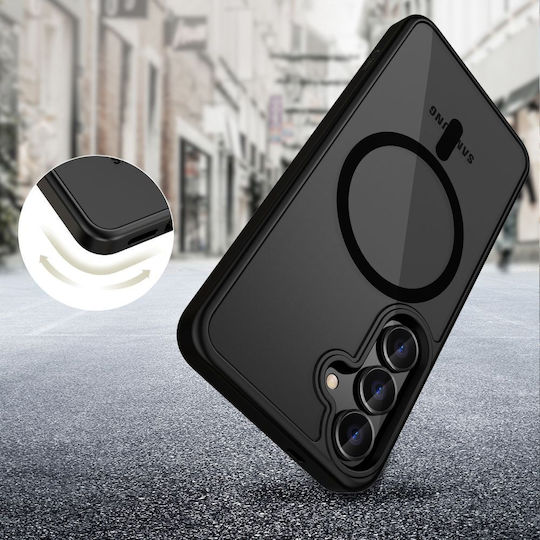 Tech-Protect Magmat Back Cover Silicone / Plastic Black (Galaxy S25 Edge)