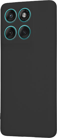 Techsuit Umschlag Rückseite Silikon Schwarz (Motorola Edge 60 Fusion)