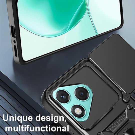 Techsuit Shield Umschlag Rückseite Silikon Schwarz (Honor 400 Lite)