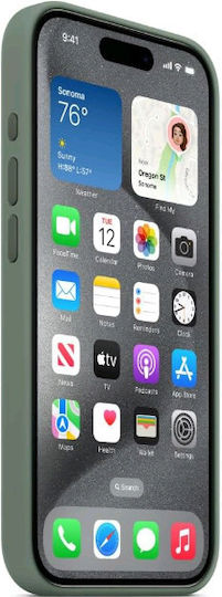 Apple Back Cover Silicone Green (iPhone 15 Pro)