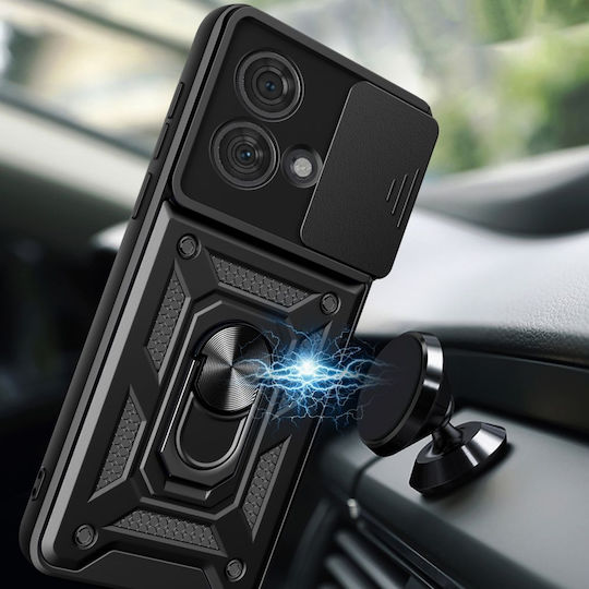 Tech-Protect CamShield Pro Back Cover Μεταλλικό Μαγνητικό Μαύρο (Motorola Edge 40 Neo)