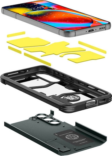 Spigen Tough Armor Back Cover Plastic / Silicon 2mm Abyss Green (Galaxy S23+)