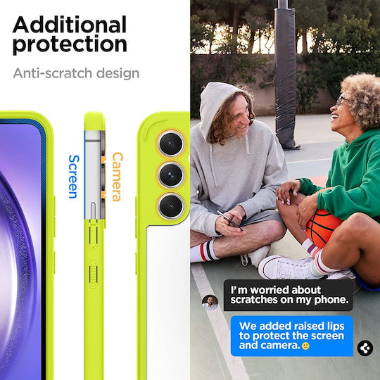 Spigen Ultra Hybrid Задна корица Пластмаса 2мм Lime (Galaxy A54)