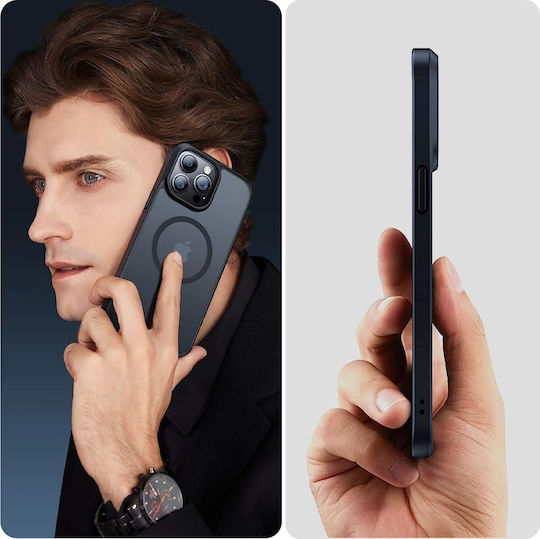 Tech-Protect Magmat Back Cover Σιλικόνης / Πλαστικό Black / Clear (iPhone 15 Pro Max)