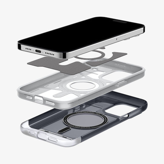 Spigen Classic C1 MagFit Задна корица Силикон Сив (iPhone 15 Pro Max)