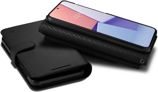 Spigen Wallet S Plus Изкуствена кожа Черен (Galaxy S23+)