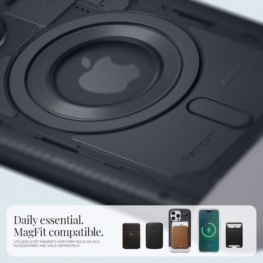Spigen Classic C1 MagFit Back Cover Σιλικόνης Γκρι (iPhone 15 Pro)