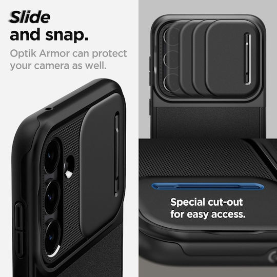 Spigen Optik Armor Back Cover Σιλικόνης / Πλαστικό 2mm Μαύρο (Galaxy S23 FE)