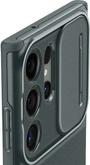 Spigen Optik Armor Back Cover Plastic / Silicone 2mm Abyss Green (Galaxy S23 Ultra)