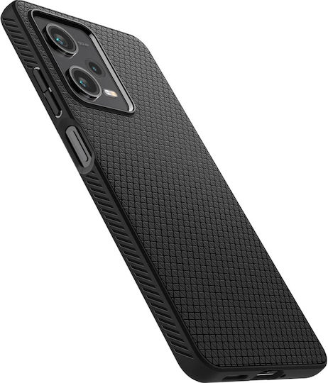 Spigen Liquid Air Umschlag Rückseite Silikon Schwarz (Redmi Note 12 Pro / Poco X5 Pro)