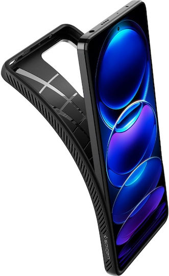 Spigen Liquid Air Umschlag Rückseite Silikon Schwarz (Redmi Note 12 Pro / Poco X5 Pro)