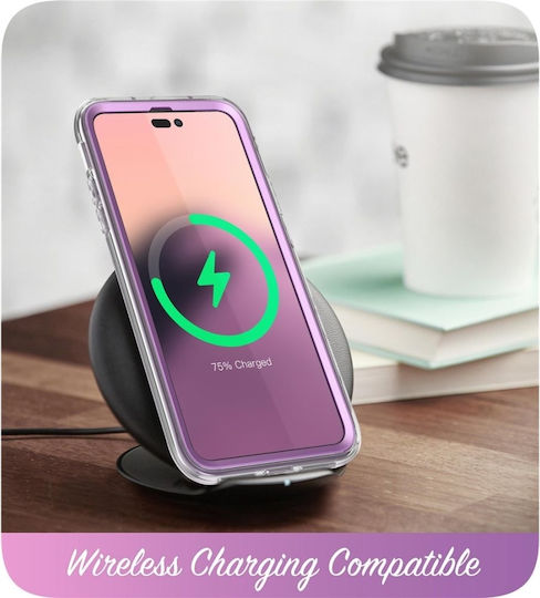 Supcase Cosmo 360 Full Cover Silicone Marble Purple (iPhone 14 Pro Max)