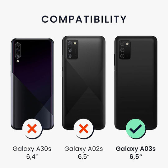 KWmobile Soft Back Cover Σιλικόνης 1.3mm Black Matte (Galaxy A03s)