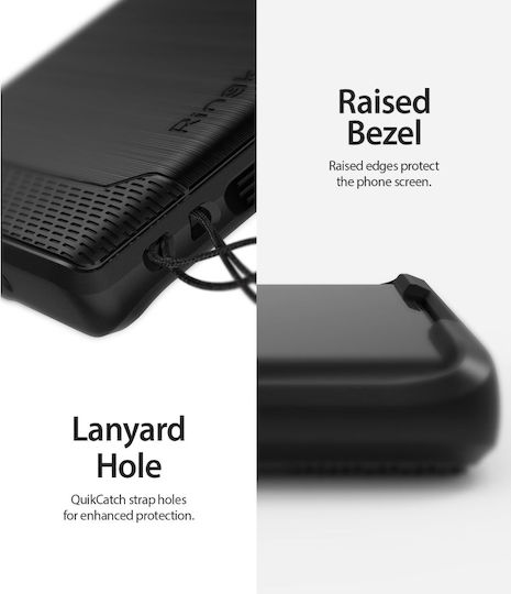 Ringke Onyx Back Cover Σιλικόνης Μαύρο (Galaxy Note 10)