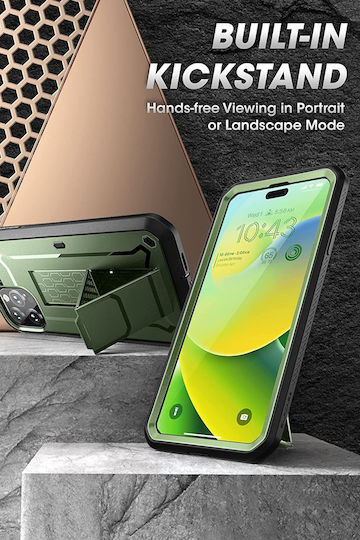 Supcase Unicorn Beetle Pro 360 Full Cover Πλαστικό 2mm Πράσινο (iPhone 14 Pro)