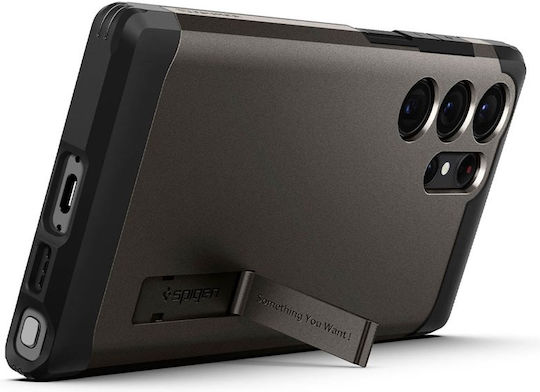 Spigen Tough Armor Back Cover Plastic 2mm Gunmetal (Galaxy S23 Ultra)