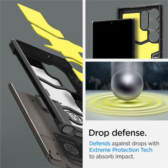 Spigen Tough Armor Back Cover Plastic 2mm Gunmetal (Galaxy S23 Ultra)