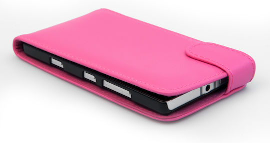 YouSave Accessories Vertikaler Flip Synthetisches Leder Rosa (Nokia Lumia 930)