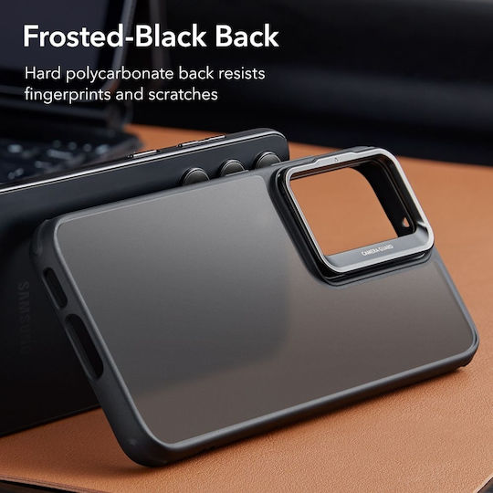ESR Classic Kickstand Umschlag Rückseite Silikon 1.2mm Frosted Black (Galaxy S23+)