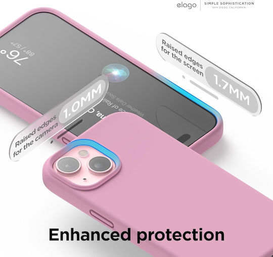 Elago Liquid Back Cover Silicon Fuchsia (iPhone 15)